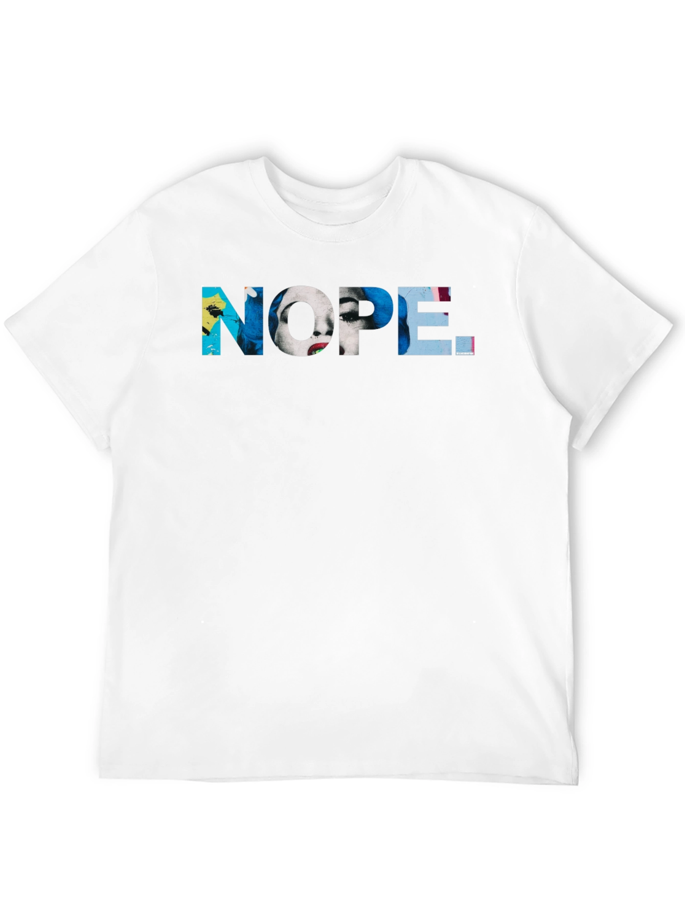 Nope T-Shirt - Graphic Print Novelty Tee