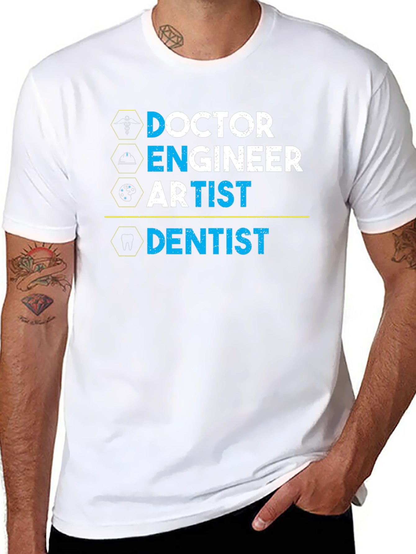 Doctor Engineer Artist Dentist Graphic T-Shirt