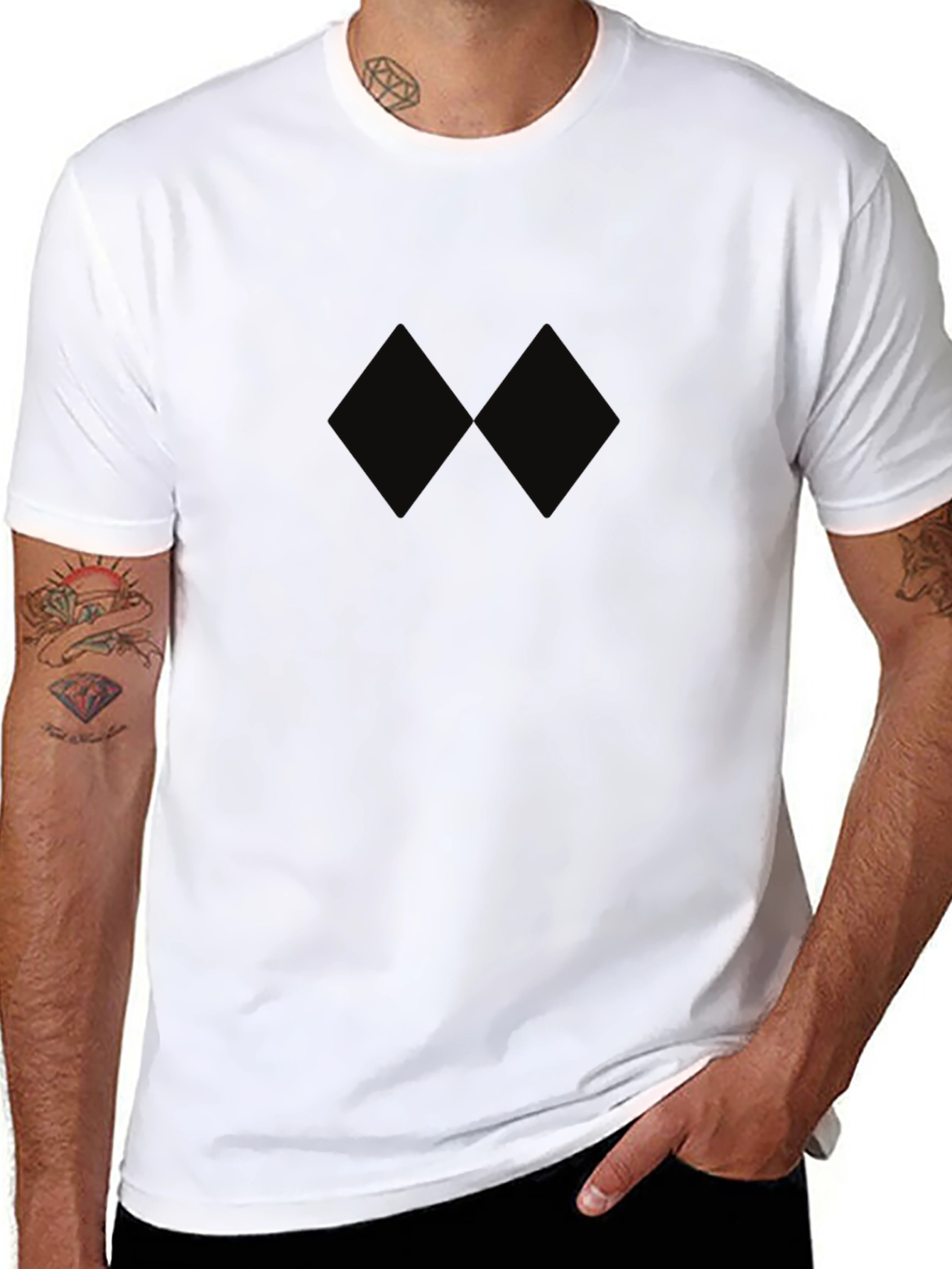 Black Double Diamond Ski Run T-Shirt