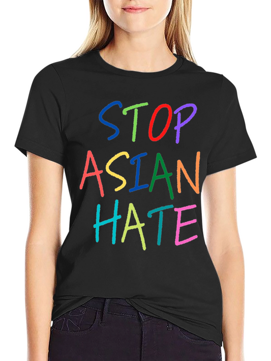 Stop Asian Hate Black T-Shirt