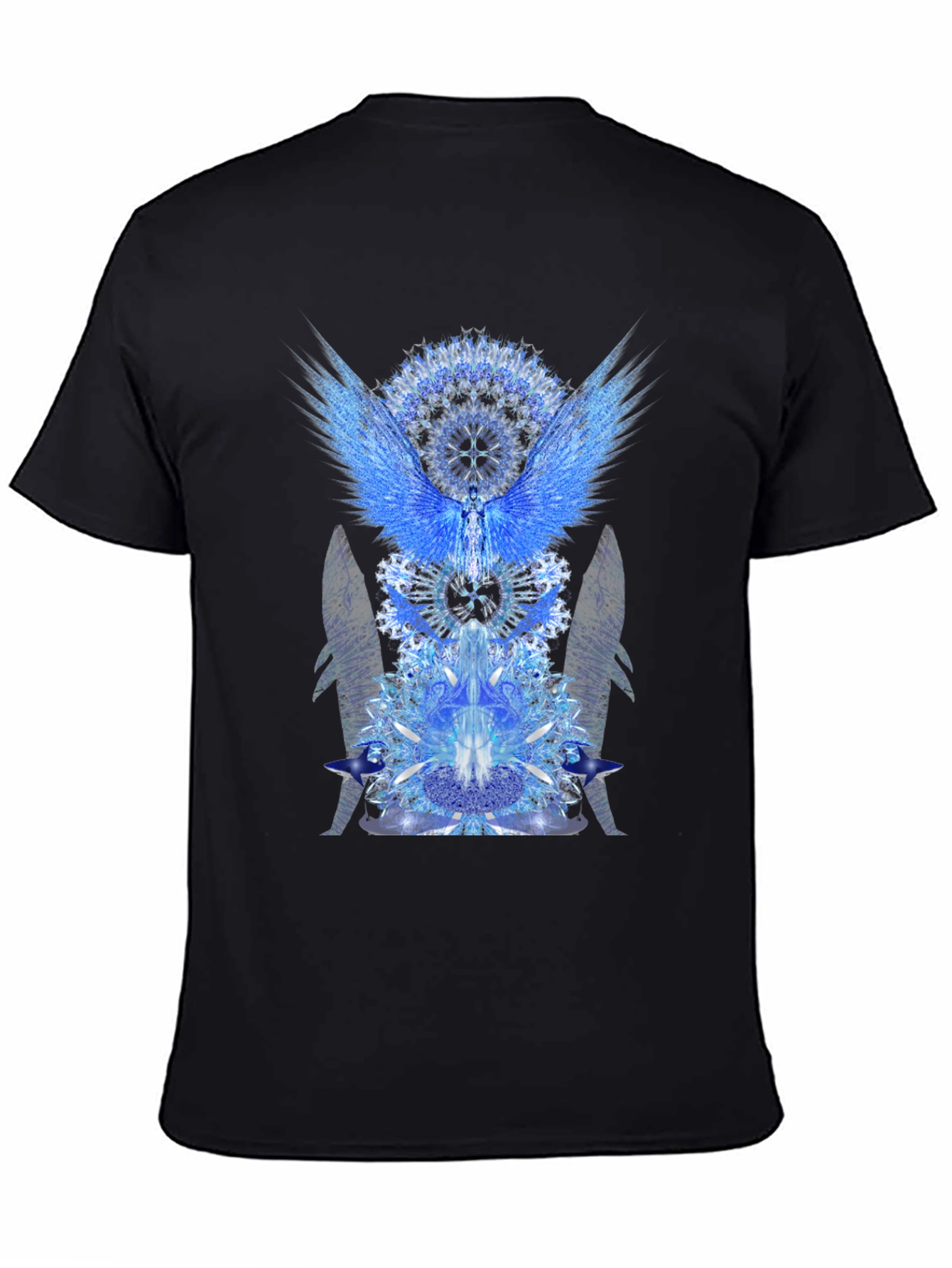 Celestial Wings Graphic Tee - Black