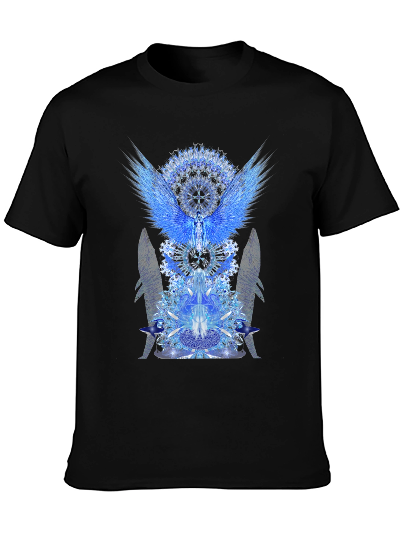 Celestial Wings Graphic Tee - Black