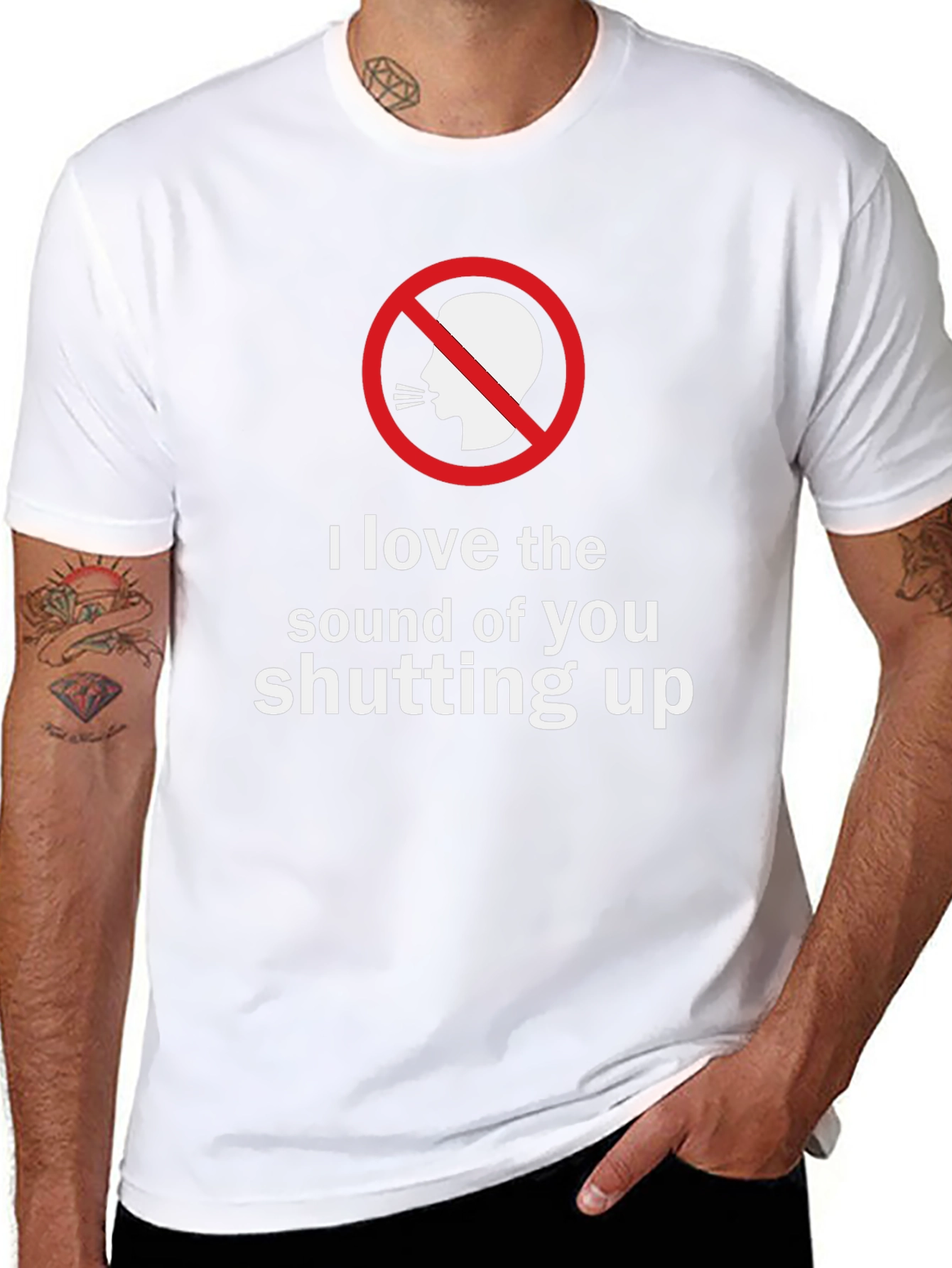 Shut Up T-Shirt - Funny Sarcastic Graphic Tee