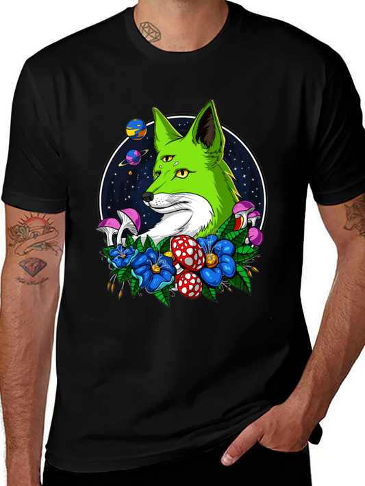 Psychedelic Fox T-Shirt - 3-Eyed Design