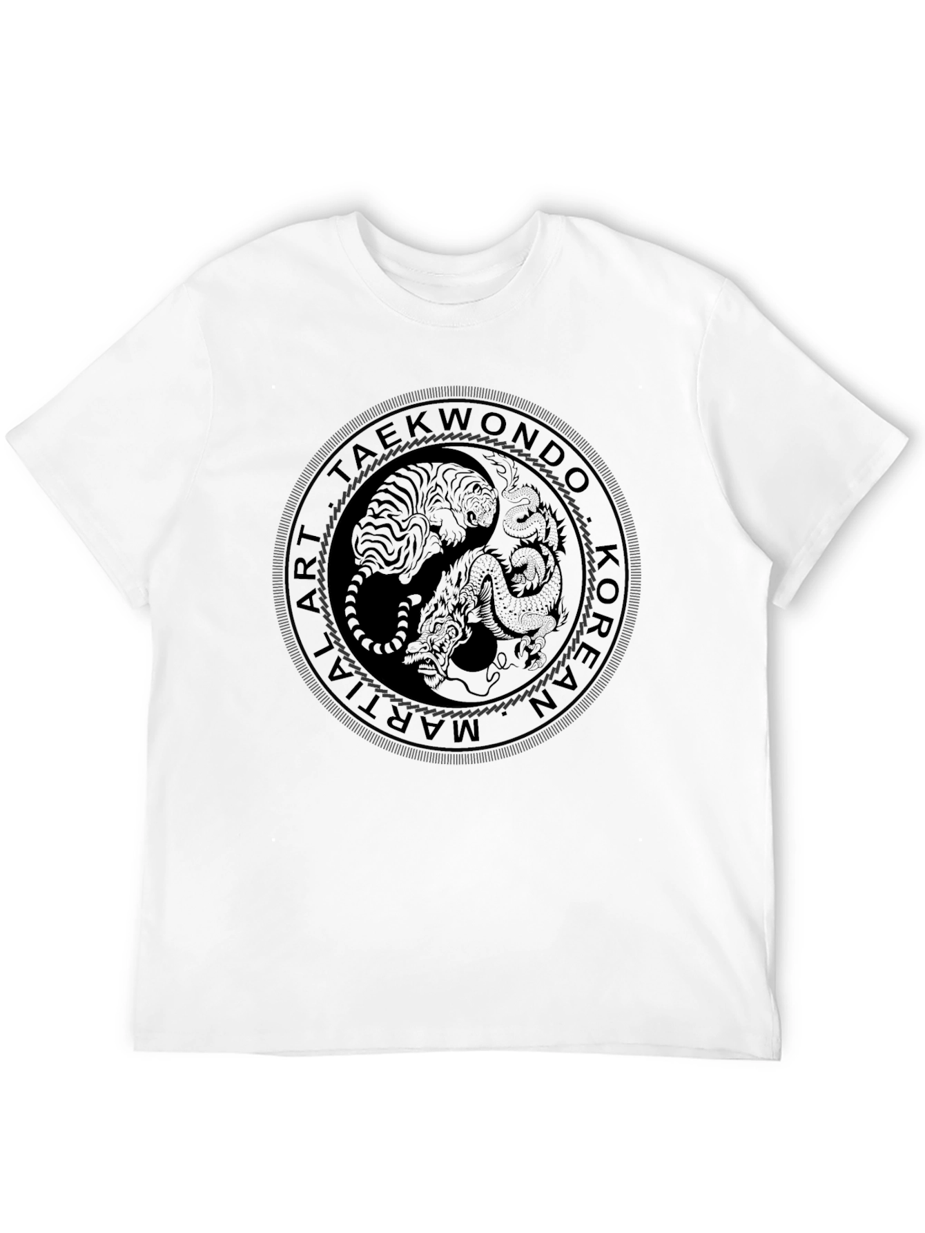 Taekwondo Tiger & Dragon Graphic T-Shirt