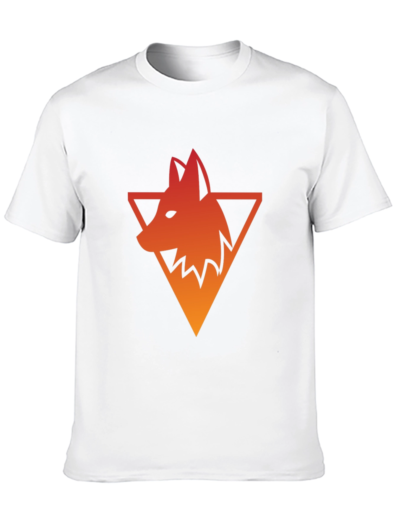 Triangle Wolf Graphic Tee - Mens Black T-Shirt