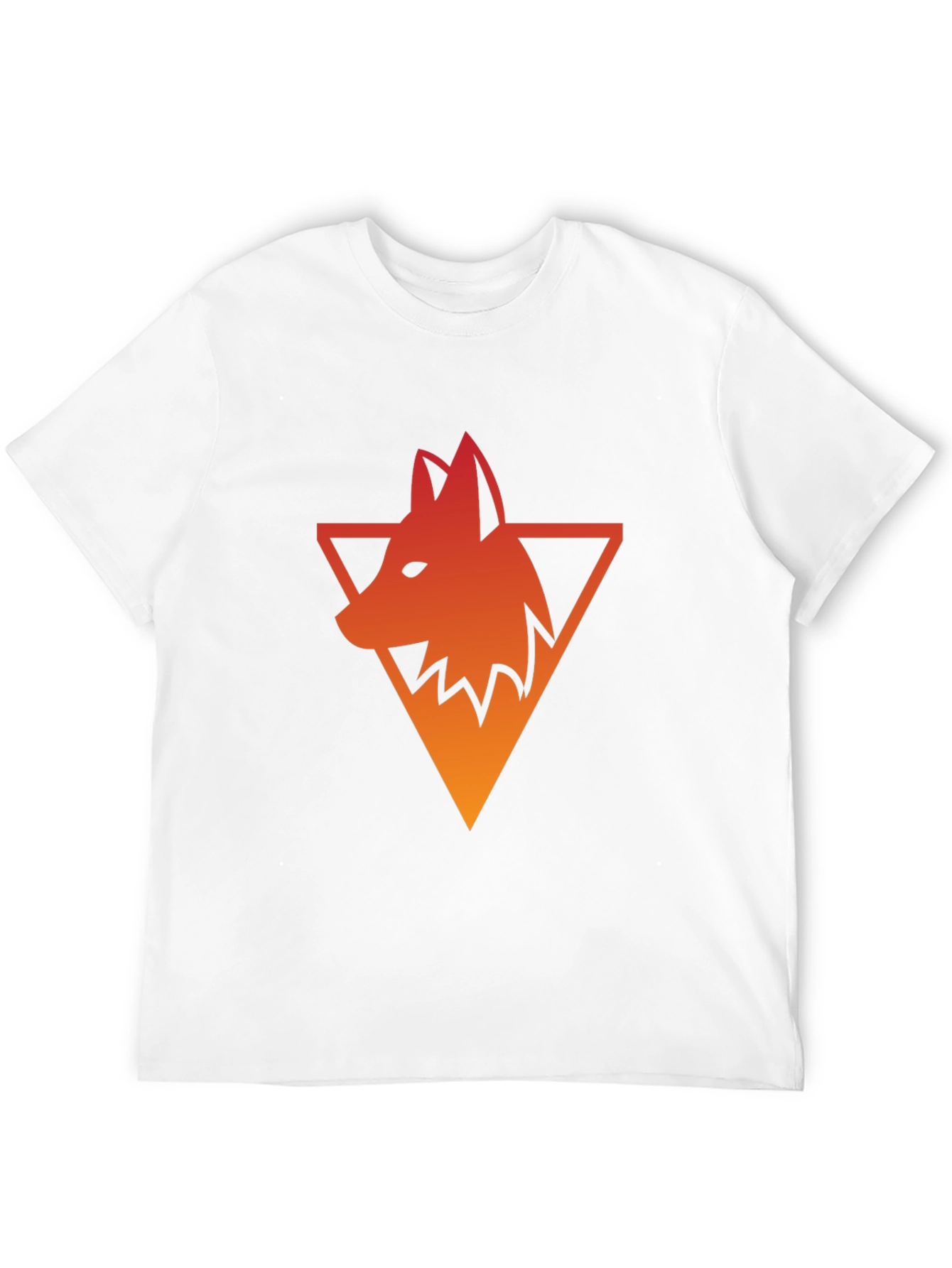 Triangle Wolf Graphic Tee - Mens Black T-Shirt
