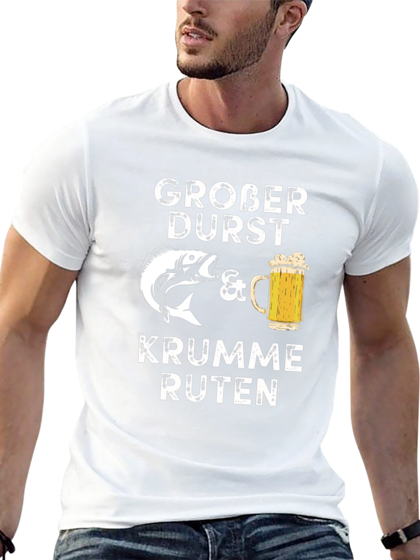 Grober Durst Fishing & Beer T-Shirt