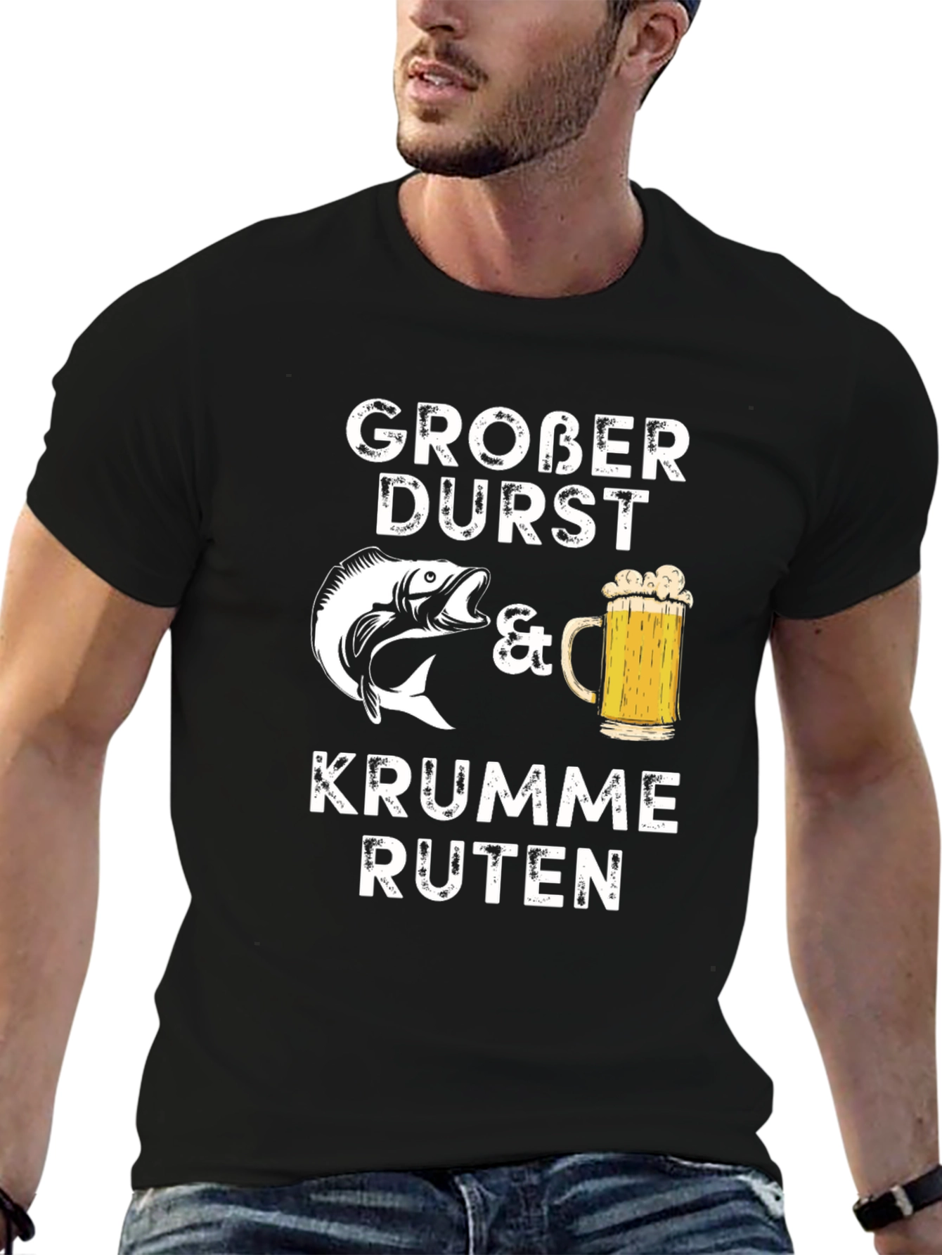 Grober Durst Fishing & Beer T-Shirt
