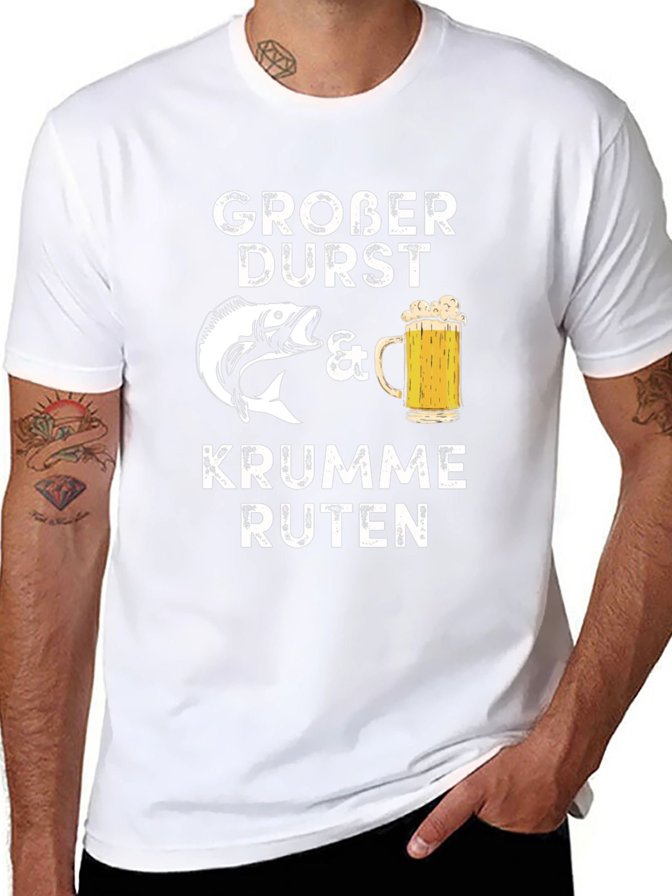 Grober Durst Fishing & Beer T-Shirt