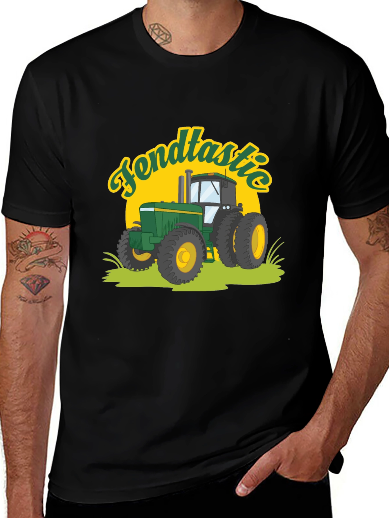 Fendtastic Tractor Graphic Tee - Black