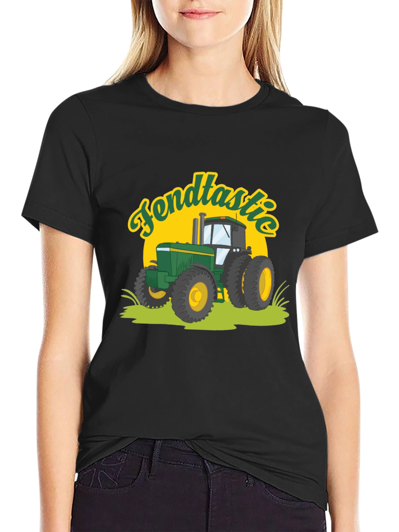 Fendtastic Tractor Graphic Tee - Black