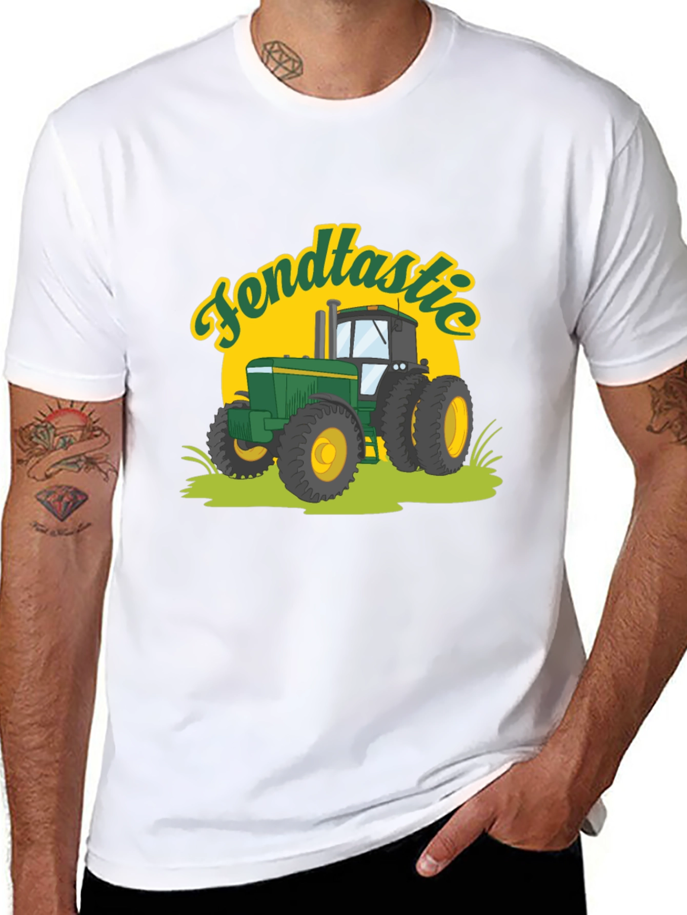 Fendtastic Tractor Graphic Tee - Black