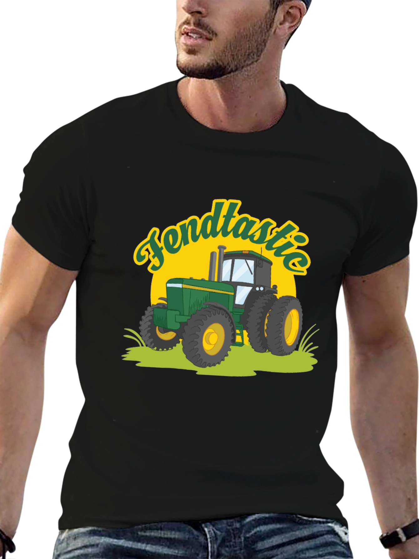 Fendtastic Tractor Graphic Tee - Black