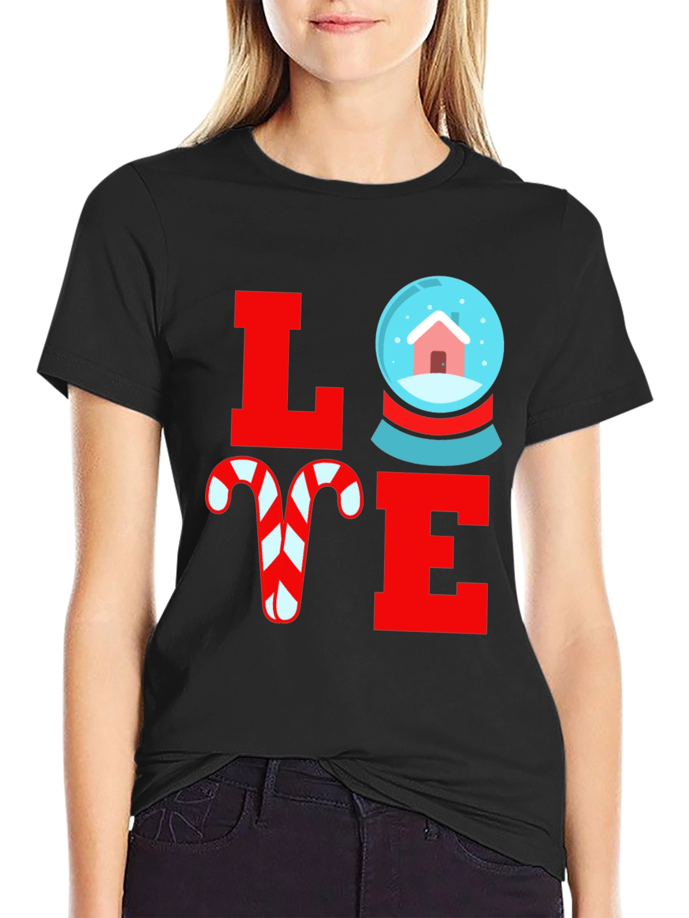 Festive LOVE Christmas Graphic Tee