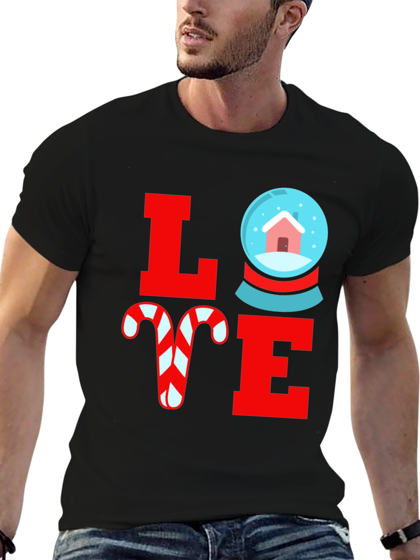 Festive LOVE Christmas Graphic Tee
