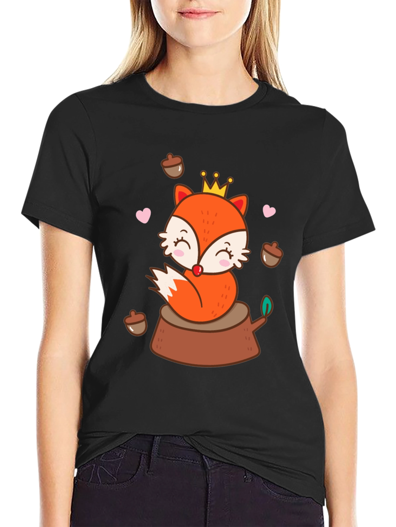 Cute Cartoon Fox T-Shirt