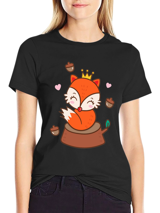 Cute Cartoon Fox T-Shirt