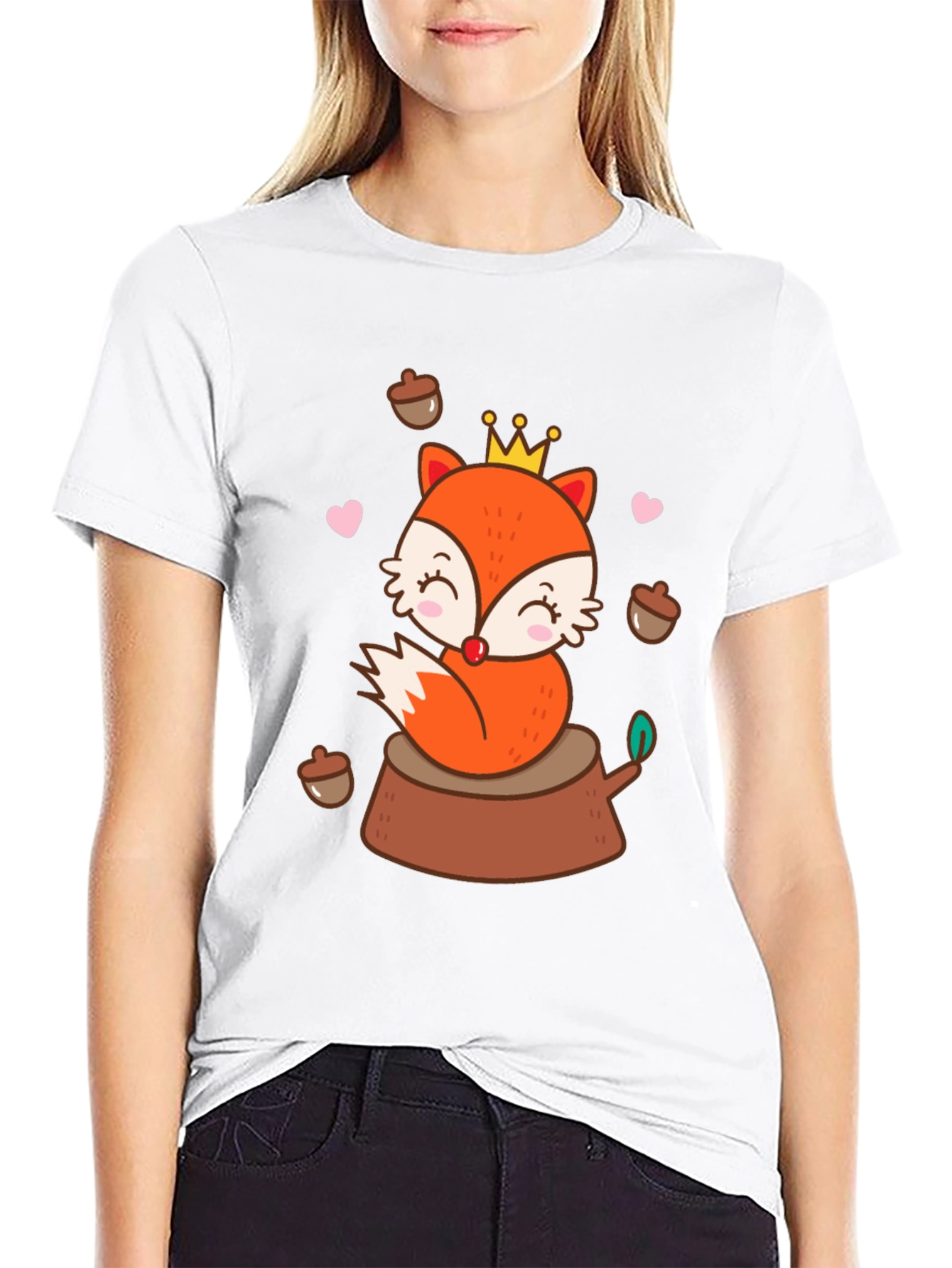 Cute Cartoon Fox T-Shirt