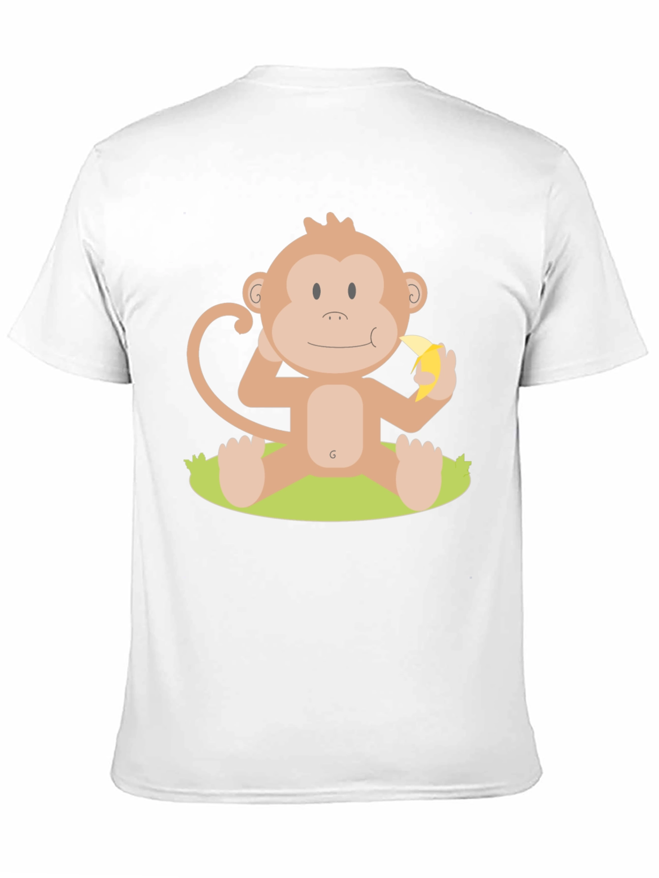 Monkey Eating Banana Graphic T-Shirt