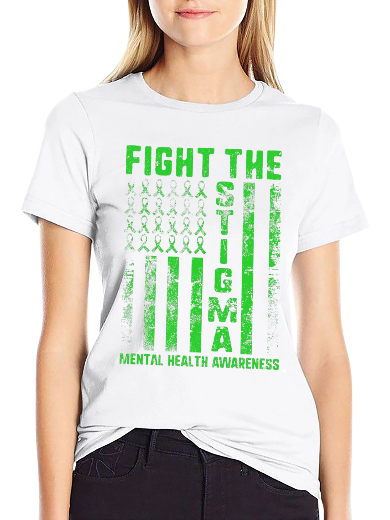 Fight The Stigma Mental Health Awareness T-Shirt