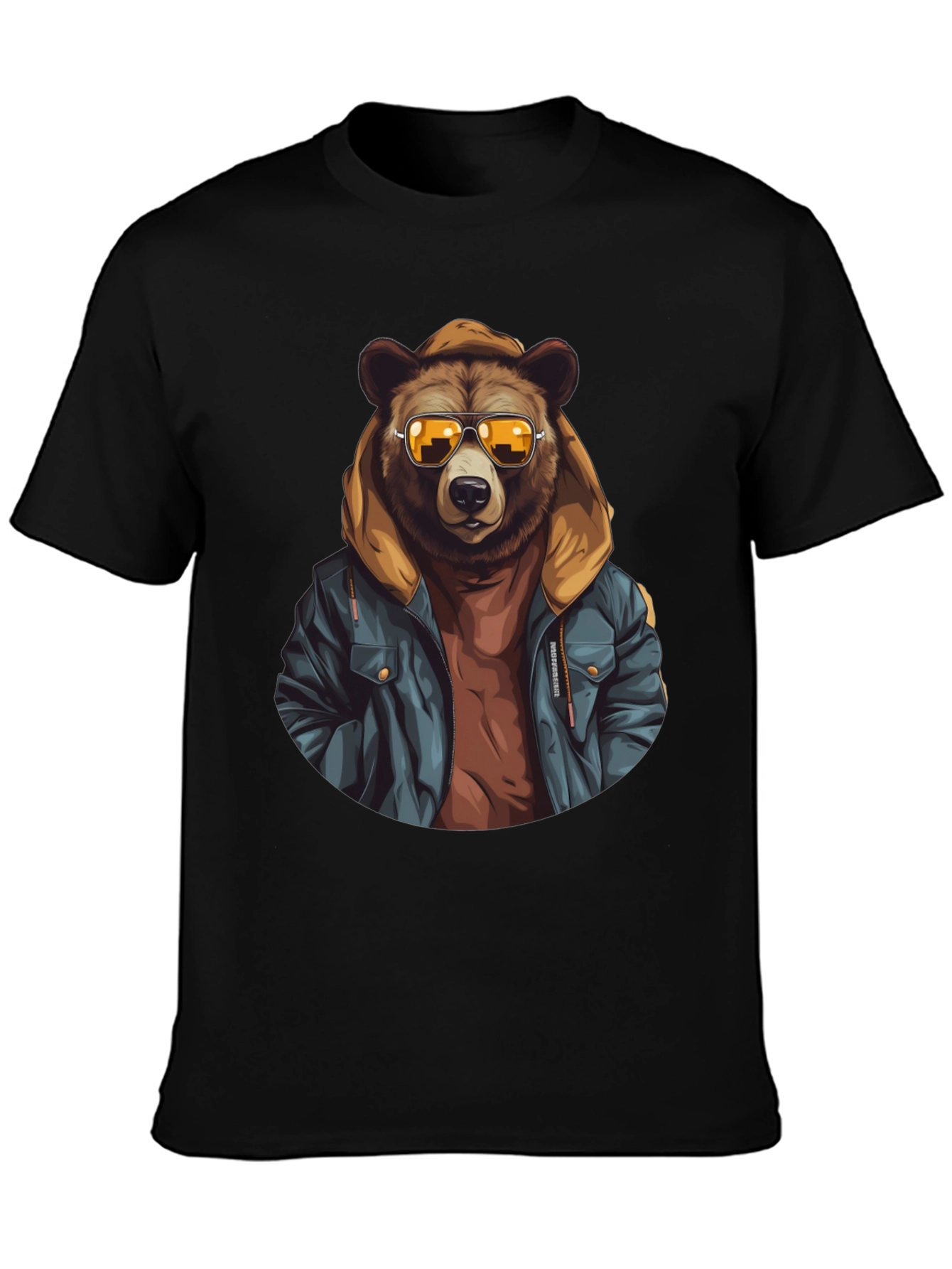 Cool Bear Graphic Tee - Mens Black T-Shirt