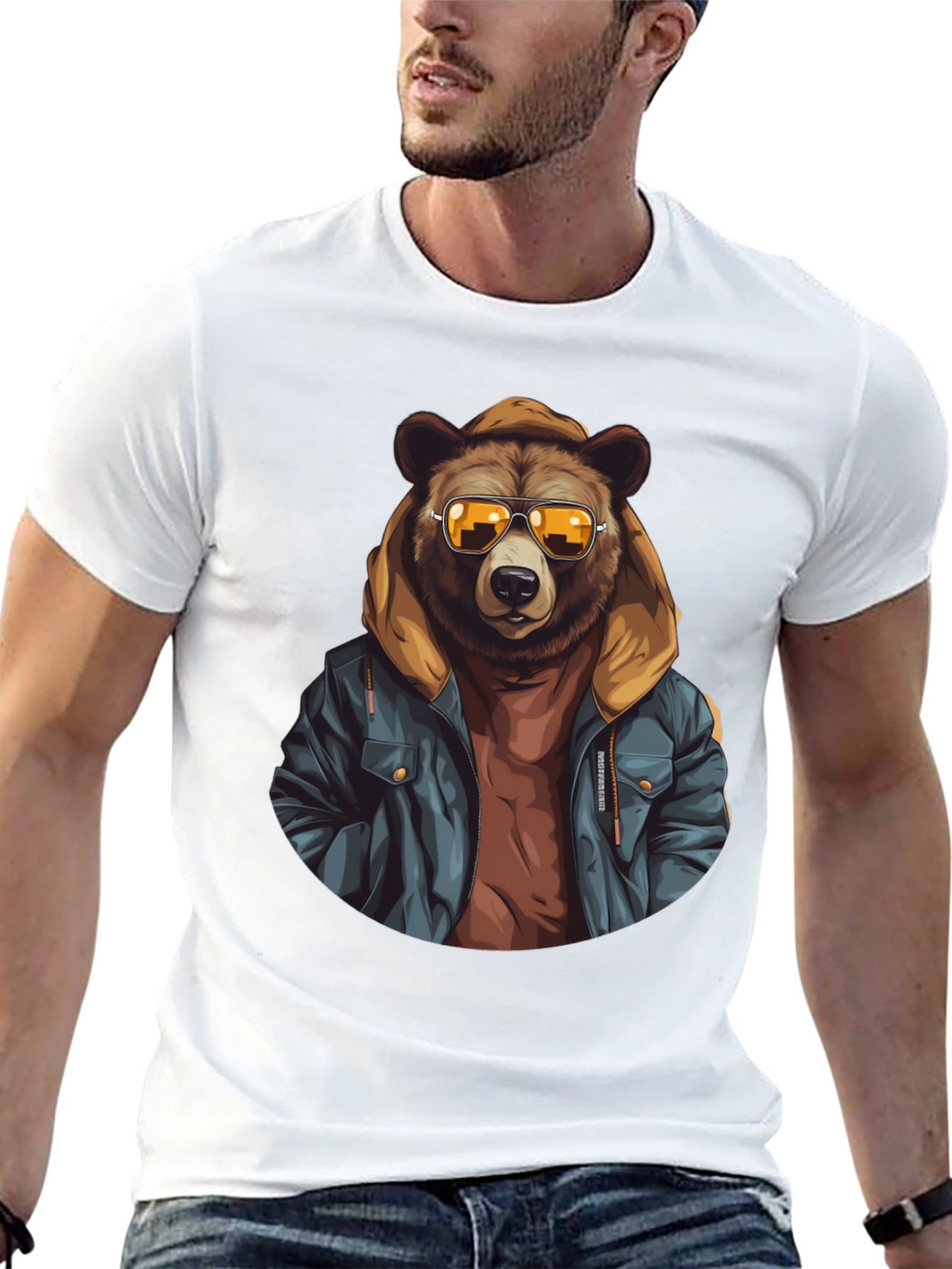 Cool Bear Graphic Tee - Mens Black T-Shirt