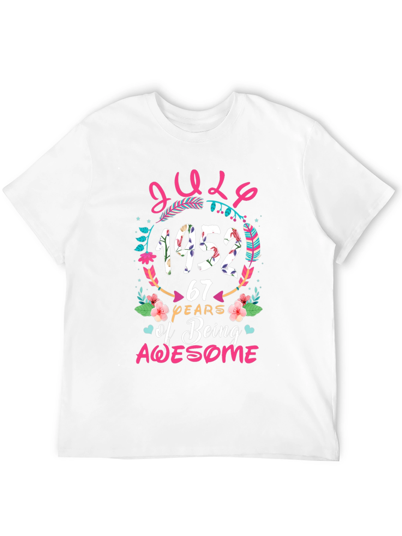 July 1952 67 Years Of Being Awesome T-Shirt
