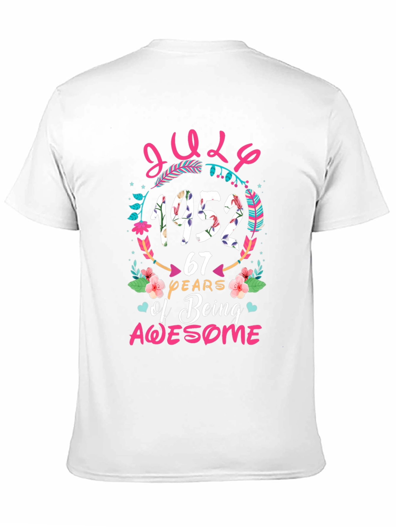 July 1952 67 Years Of Being Awesome T-Shirt