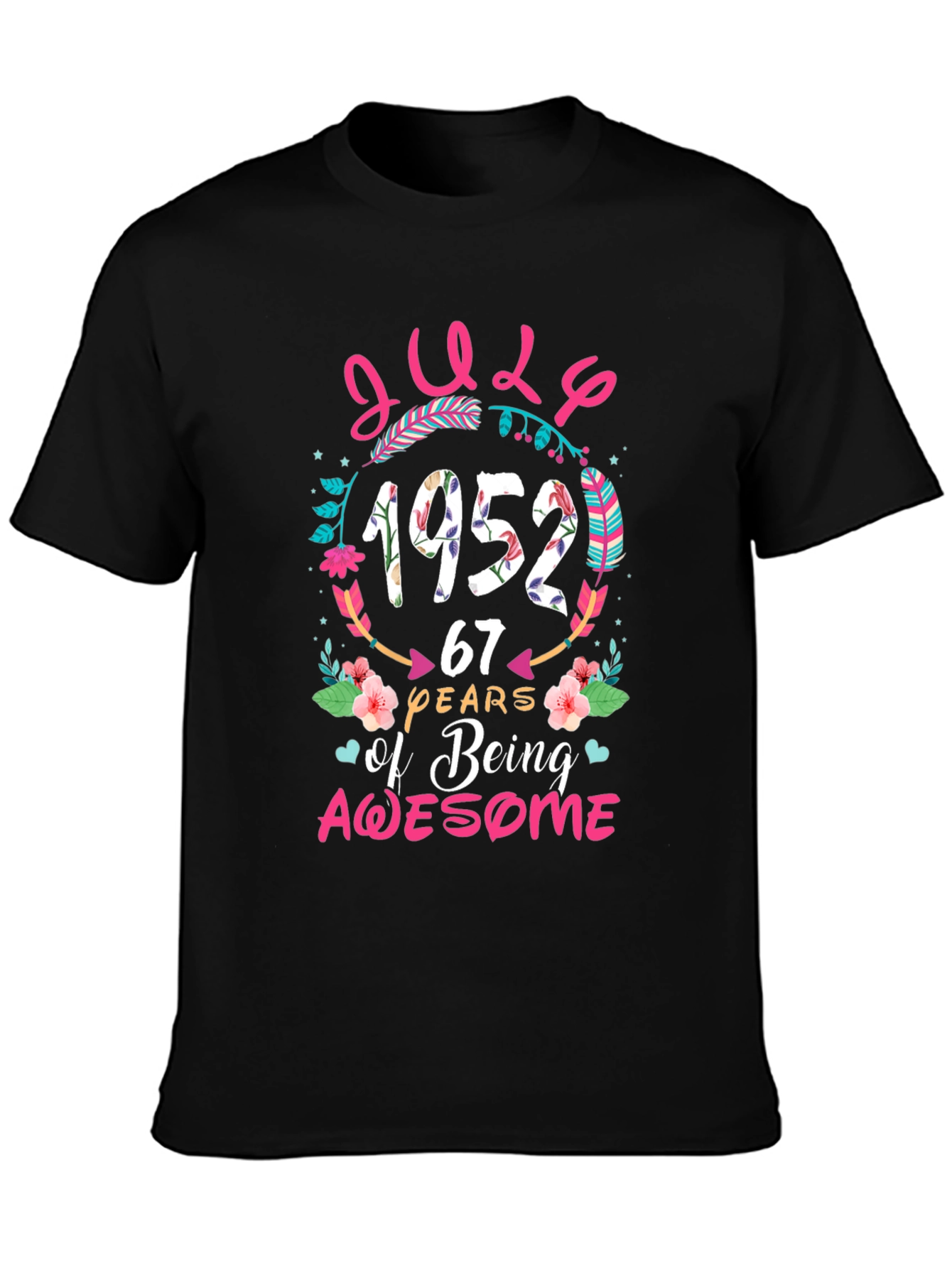 July 1952 67 Years Of Being Awesome T-Shirt