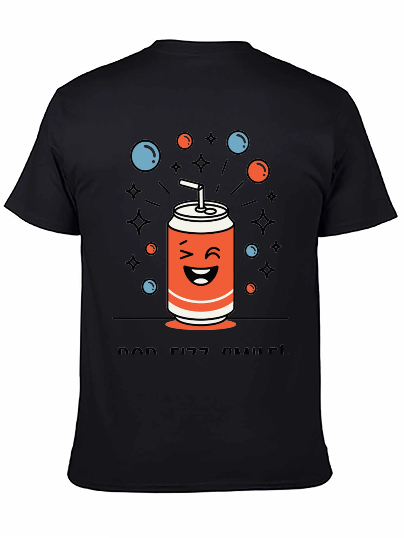 Funny Soda Can Graphic T-Shirt - Pop Fizz Smiles