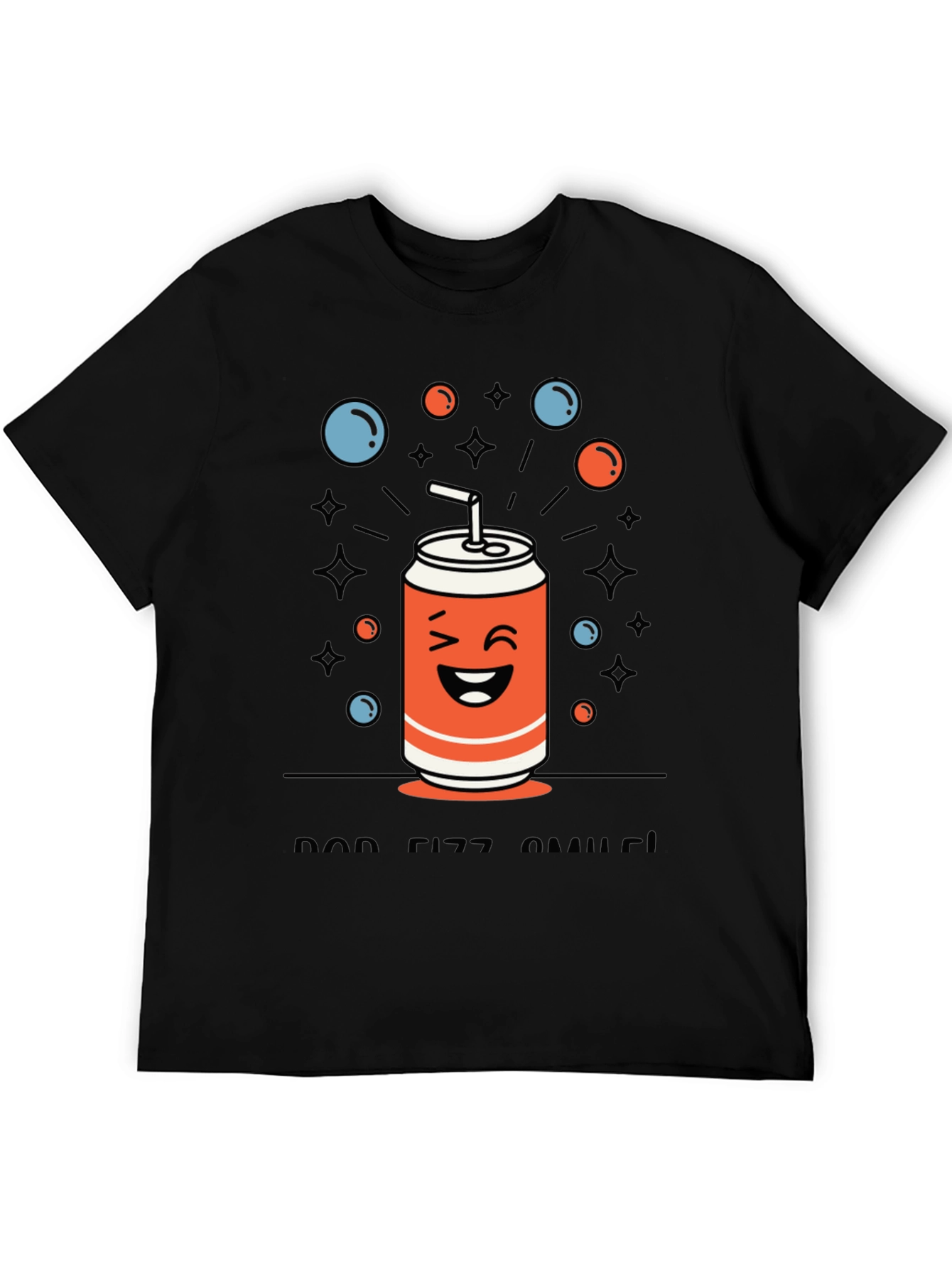 Funny Soda Can Graphic T-Shirt - Pop Fizz Smiles