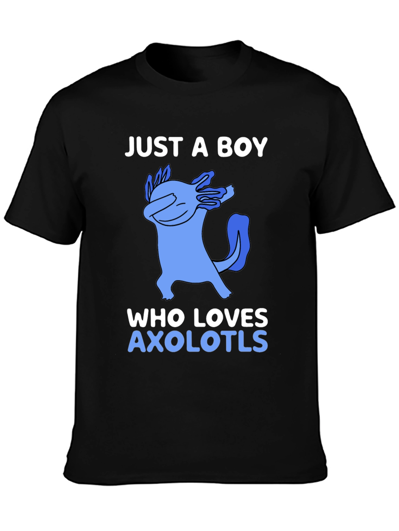 Just a Boy Who Loves Axolotls Graphic Tee