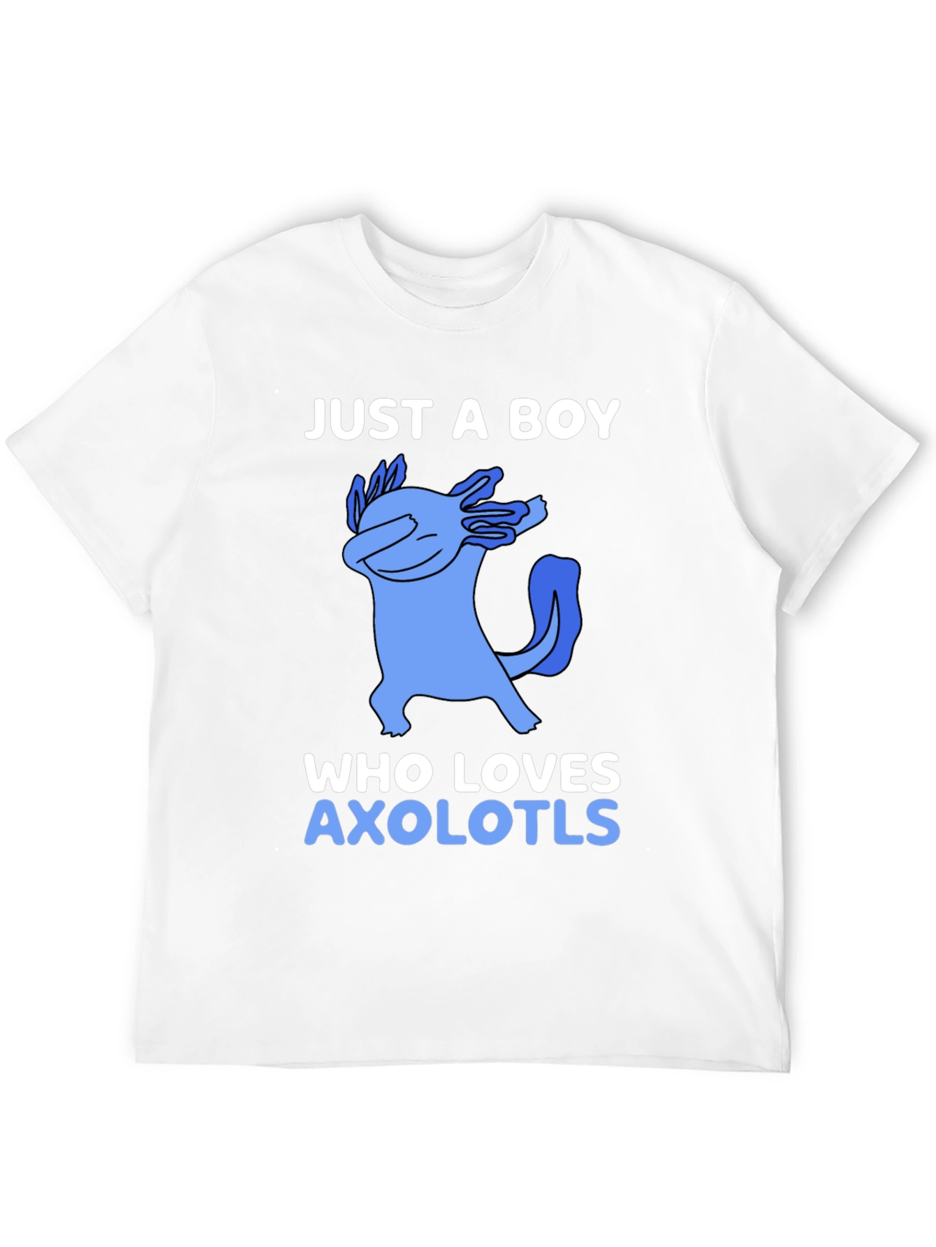 Just a Boy Who Loves Axolotls Graphic Tee