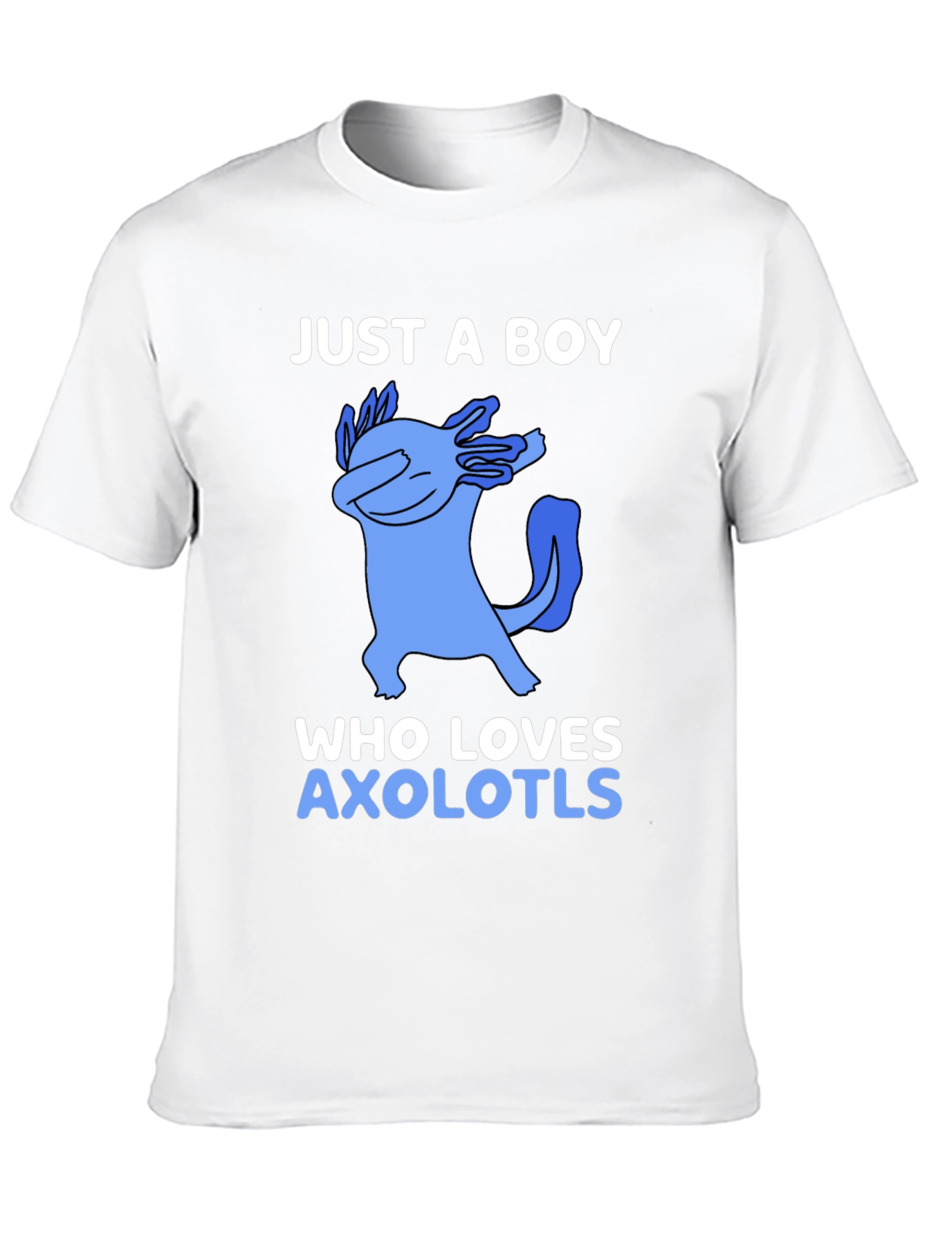 Just a Boy Who Loves Axolotls Graphic Tee