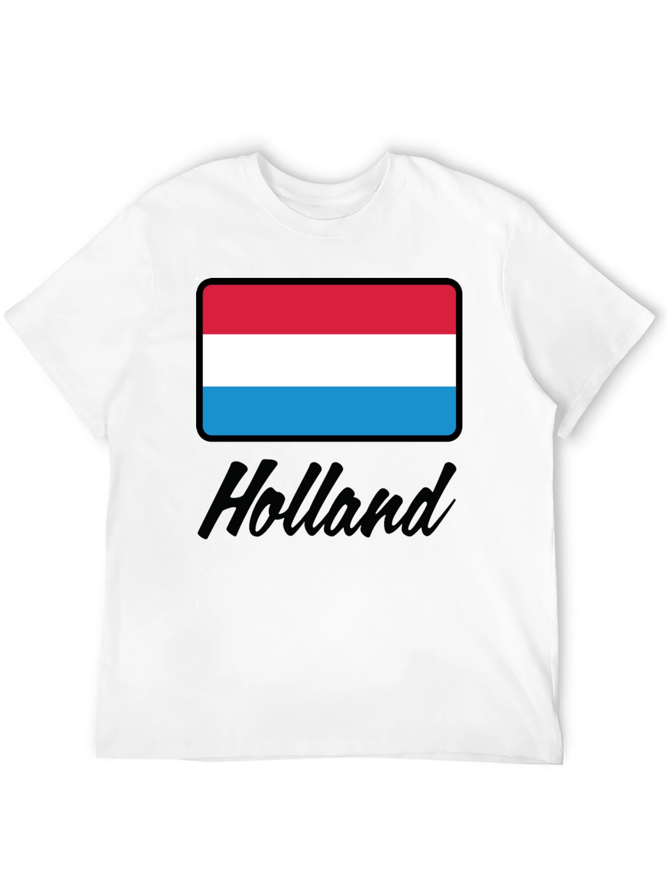 Luxembourg Flag T-Shirt - Holland Script