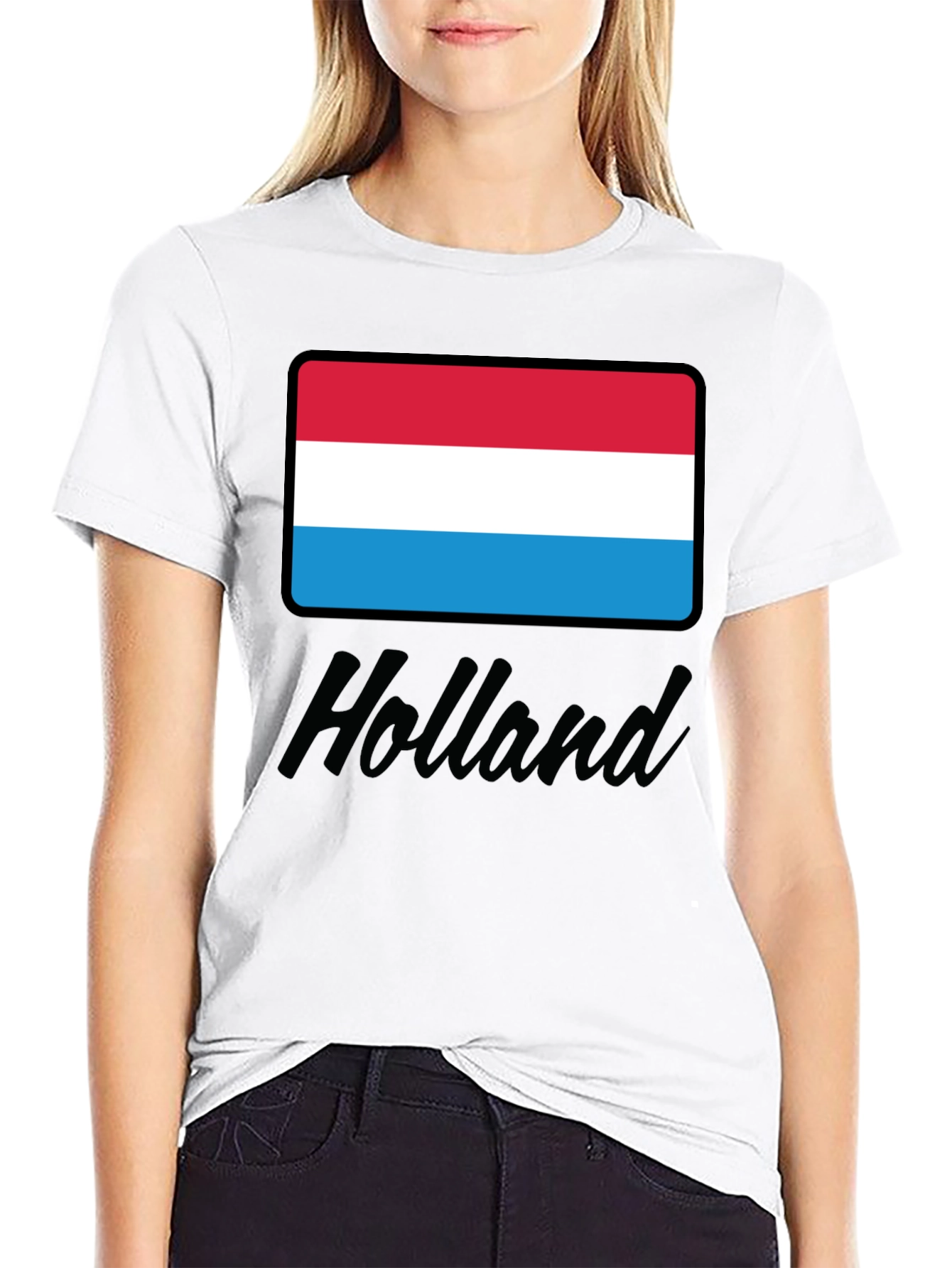 Luxembourg Flag T-Shirt - Holland Script