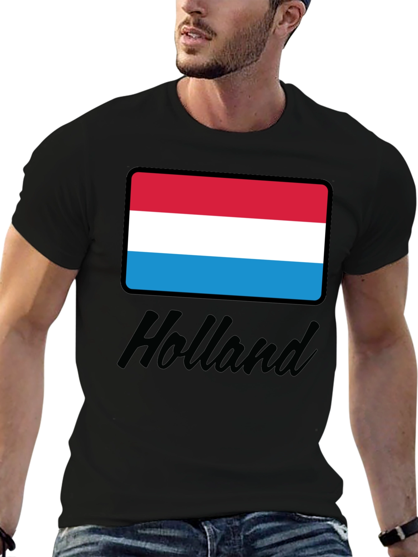 Luxembourg Flag T-Shirt - Holland Script