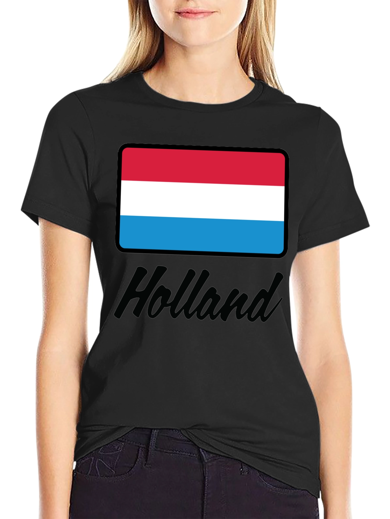 Luxembourg Flag T-Shirt - Holland Script