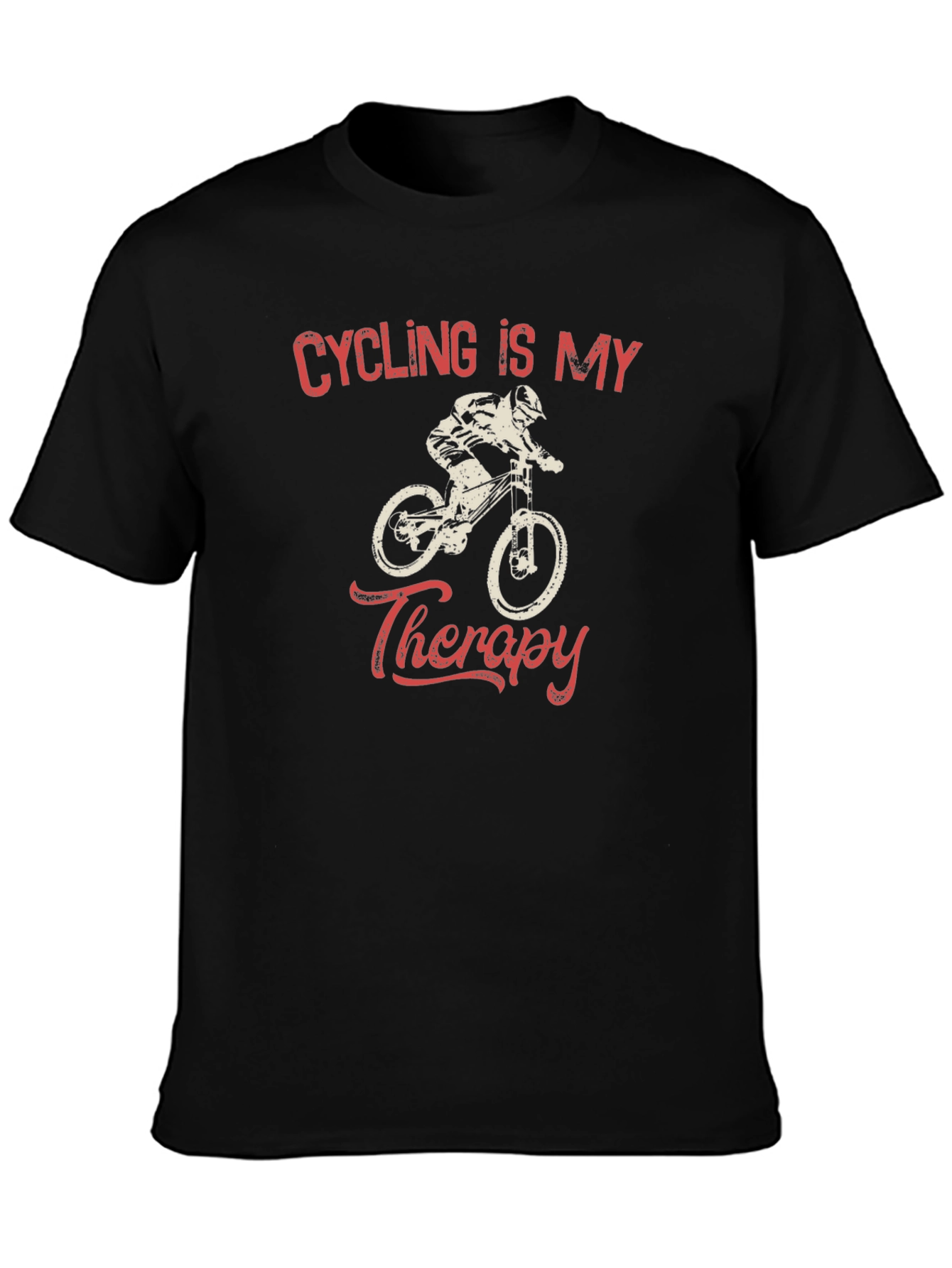 Cycling Is My Therapy Graphic Tee