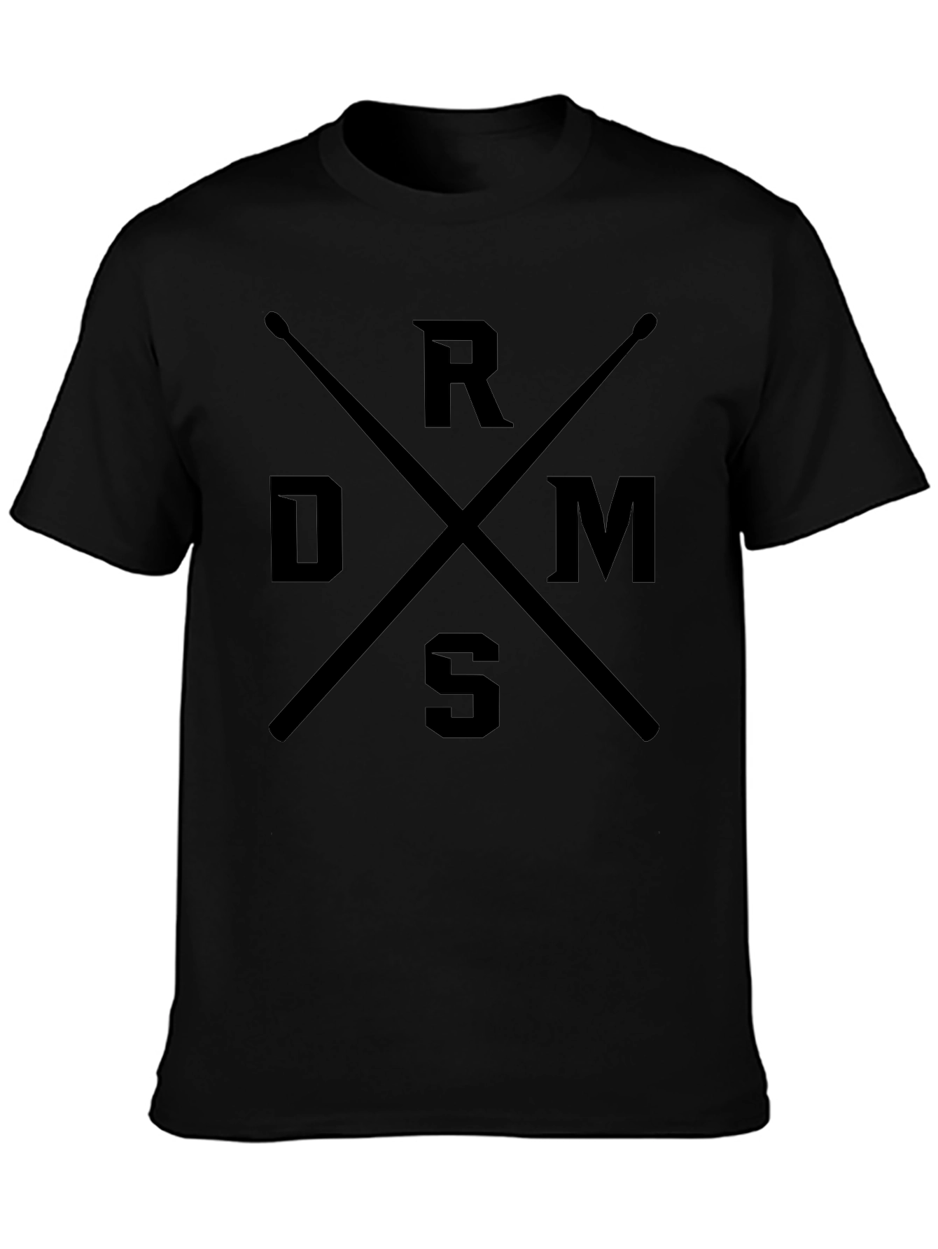 DRMS Drumsticks Black Graphic Tee