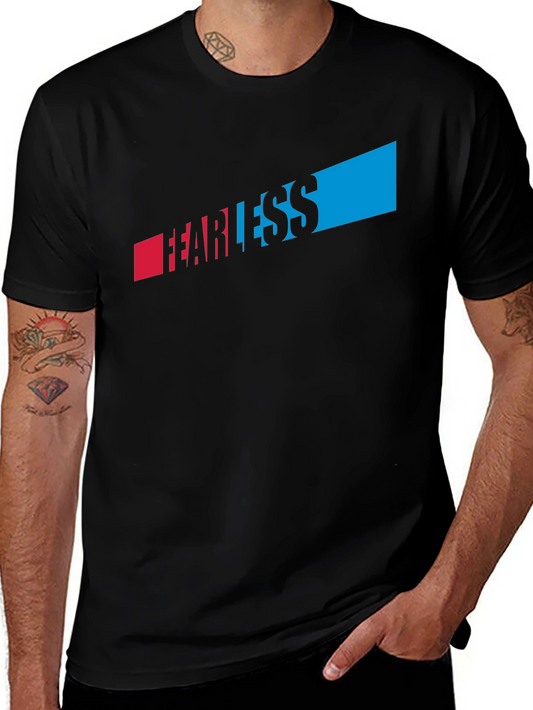Fearless Graphic T-Shirt - Black Crew Neck Tee