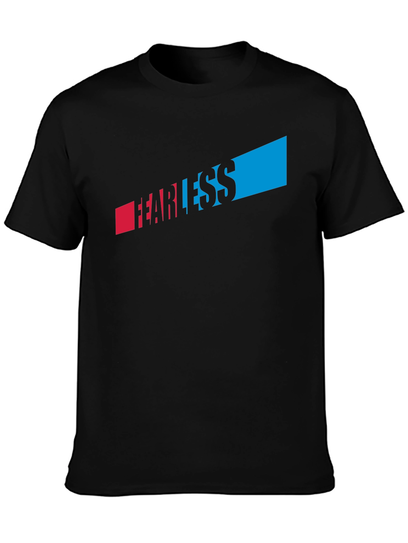 Fearless Graphic T-Shirt - Black Crew Neck Tee