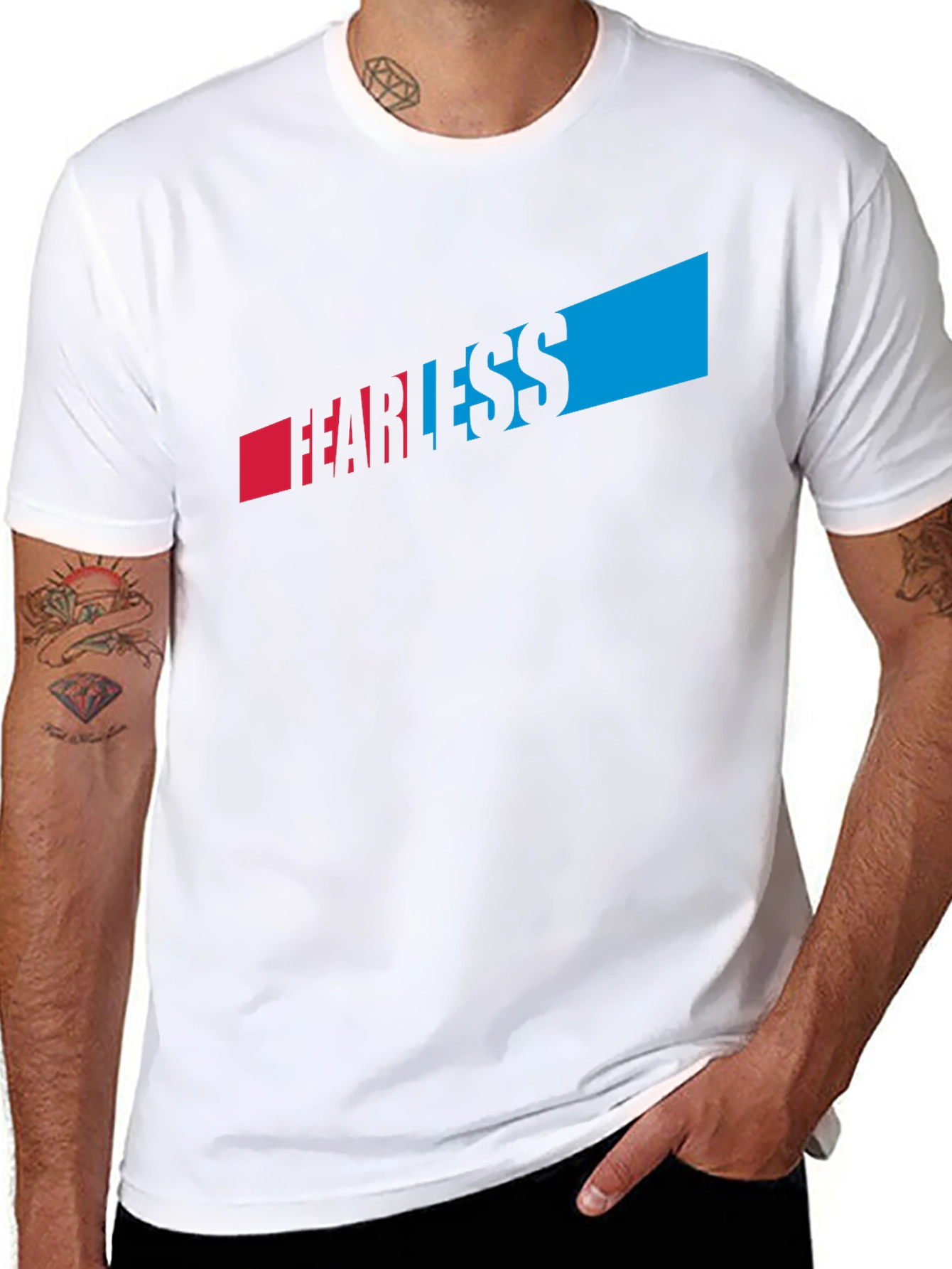 Fearless Graphic T-Shirt - Black Crew Neck Tee