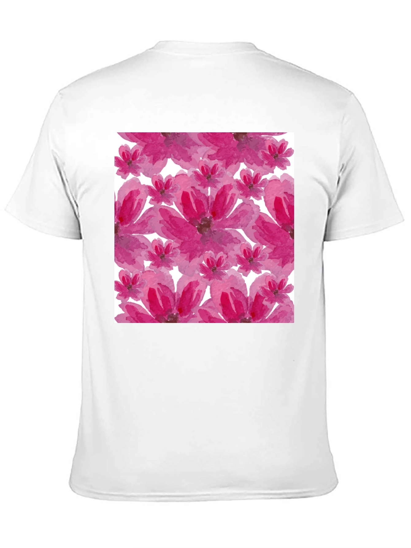 Floral Print T-Shirt - Artsy Blossom Design