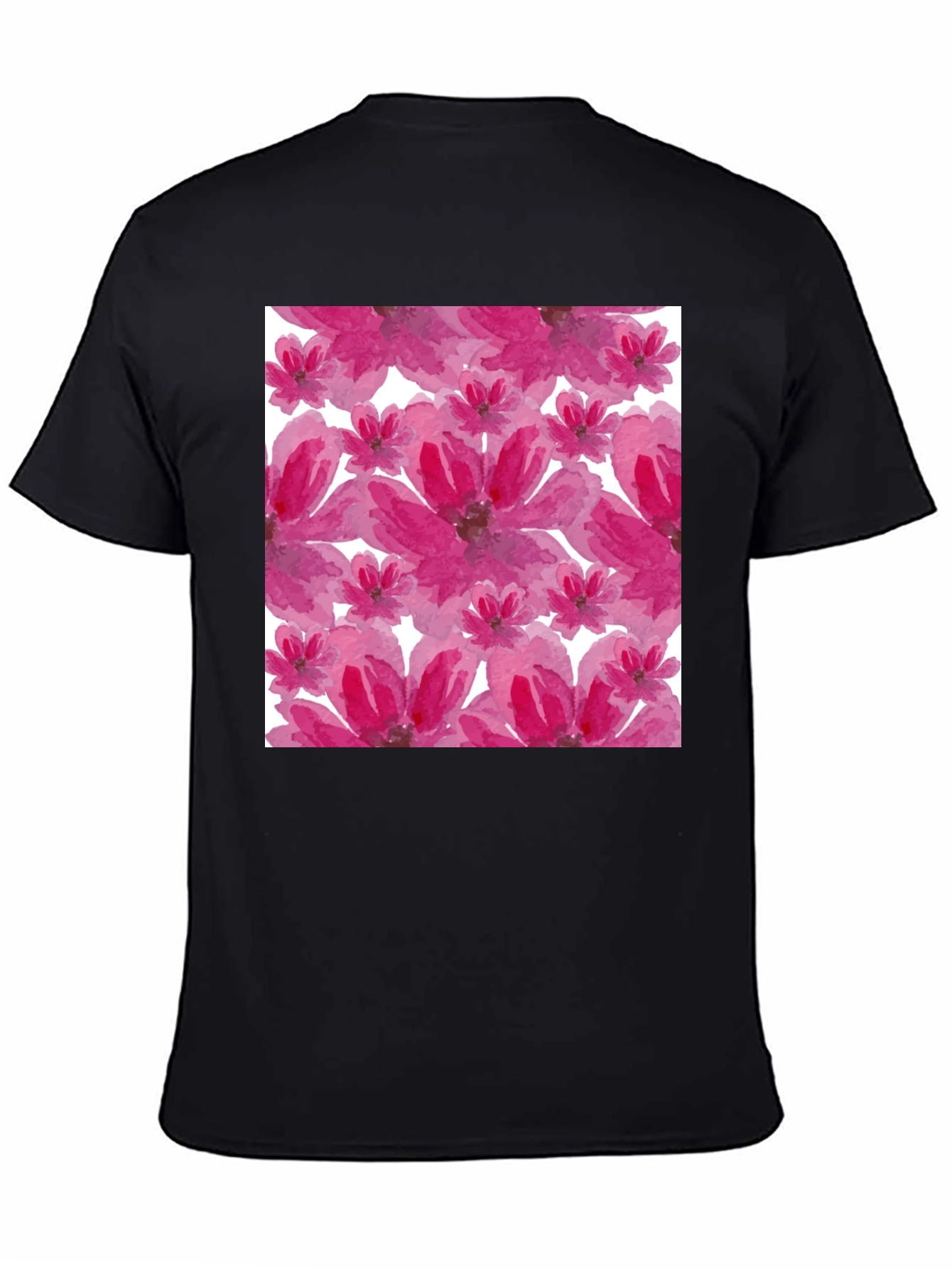 Floral Print T-Shirt - Artsy Blossom Design