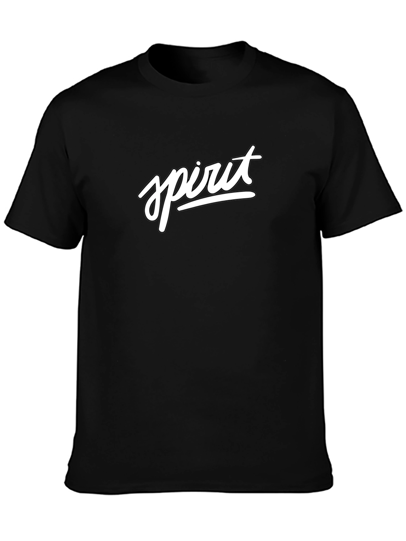 Spirit Graphic Black T-Shirt | Comfortable Fit