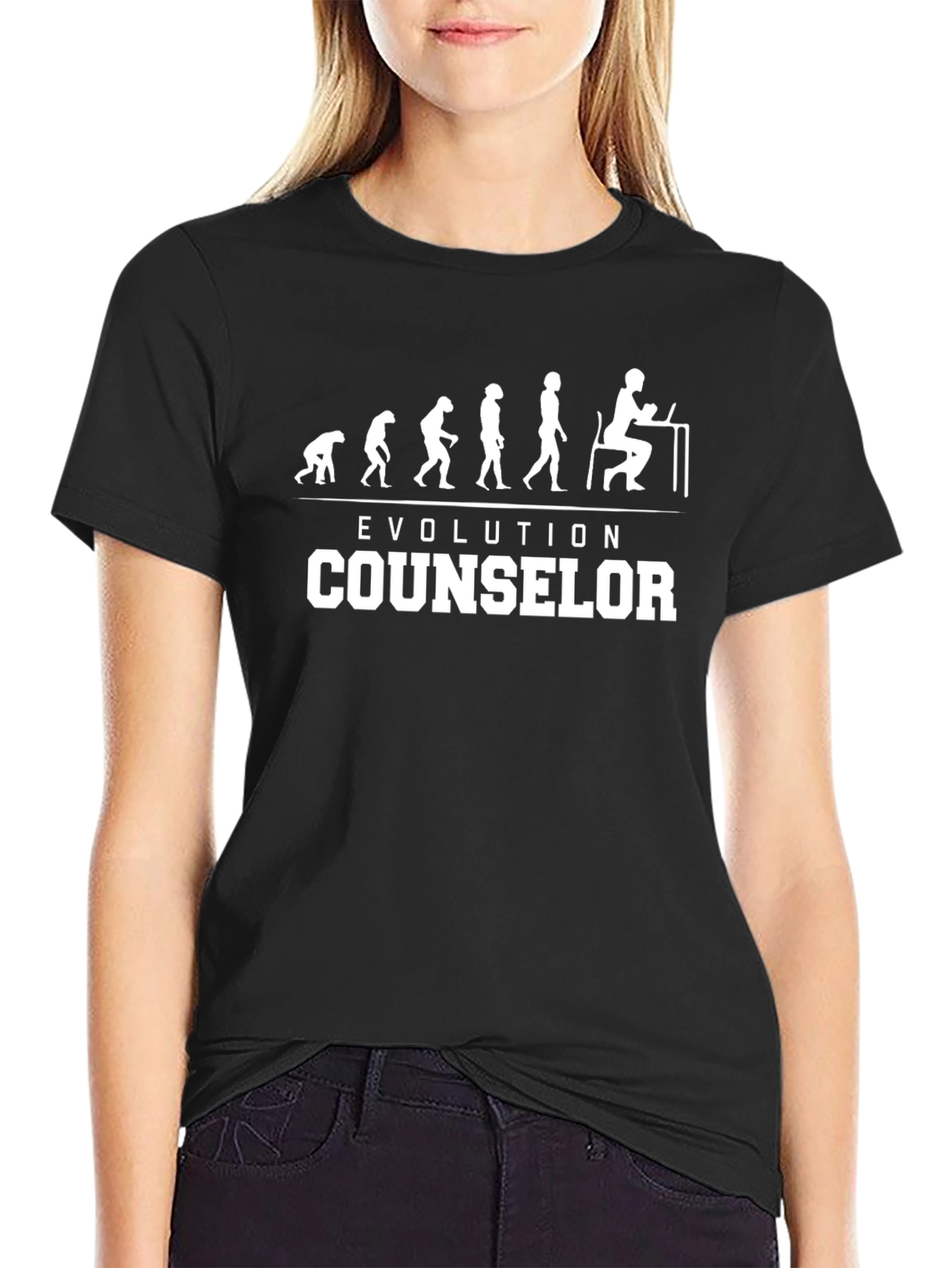 Evolution Counselor T-Shirt - Funny Therapist Tee