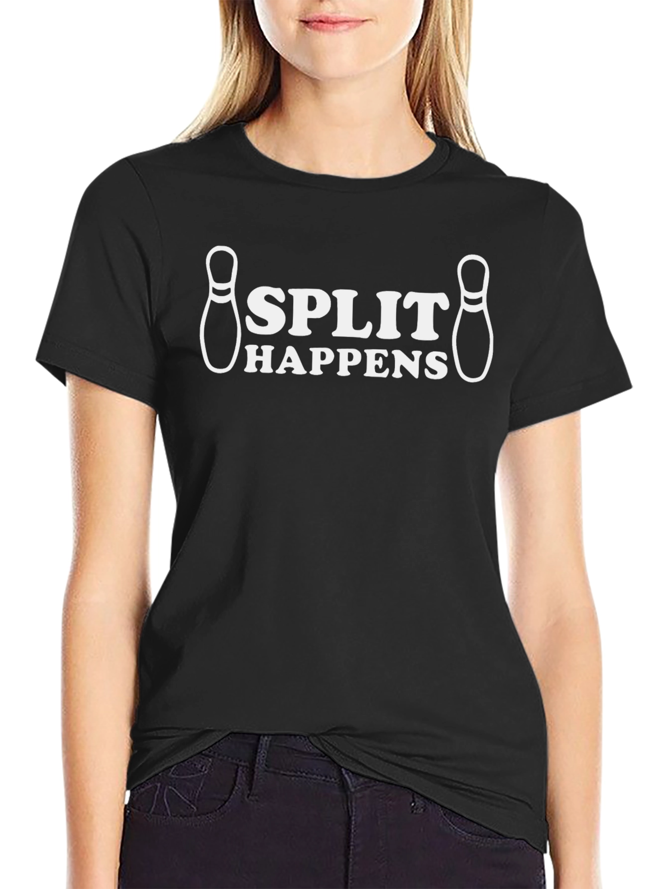 Split Happens T-Shirt - Bowling Pun Tee