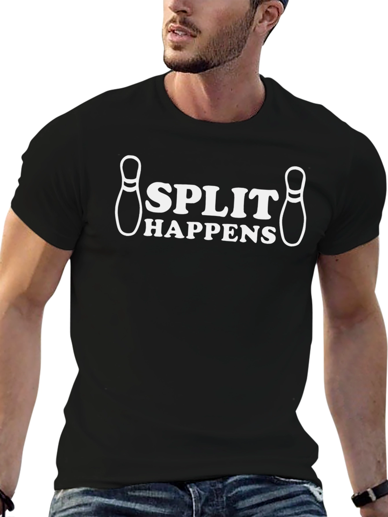 Split Happens T-Shirt - Bowling Pun Tee